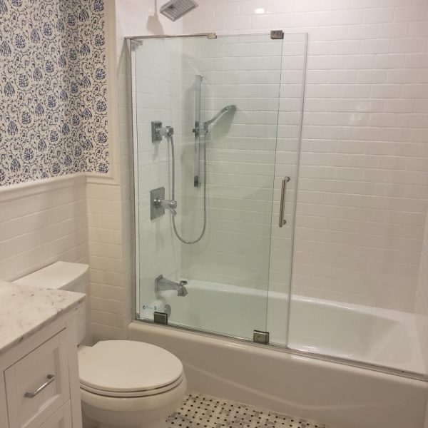 Cleaned washroom tiles, showing the result of professional tile cleaning services.